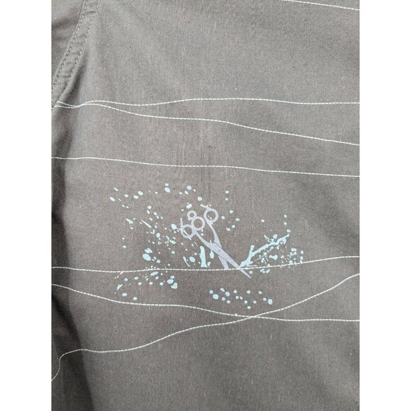 686 Performance Dry Shirt Men Size M Button Up Abstract Print Outdoor Streetwear - Picture 3 of 12